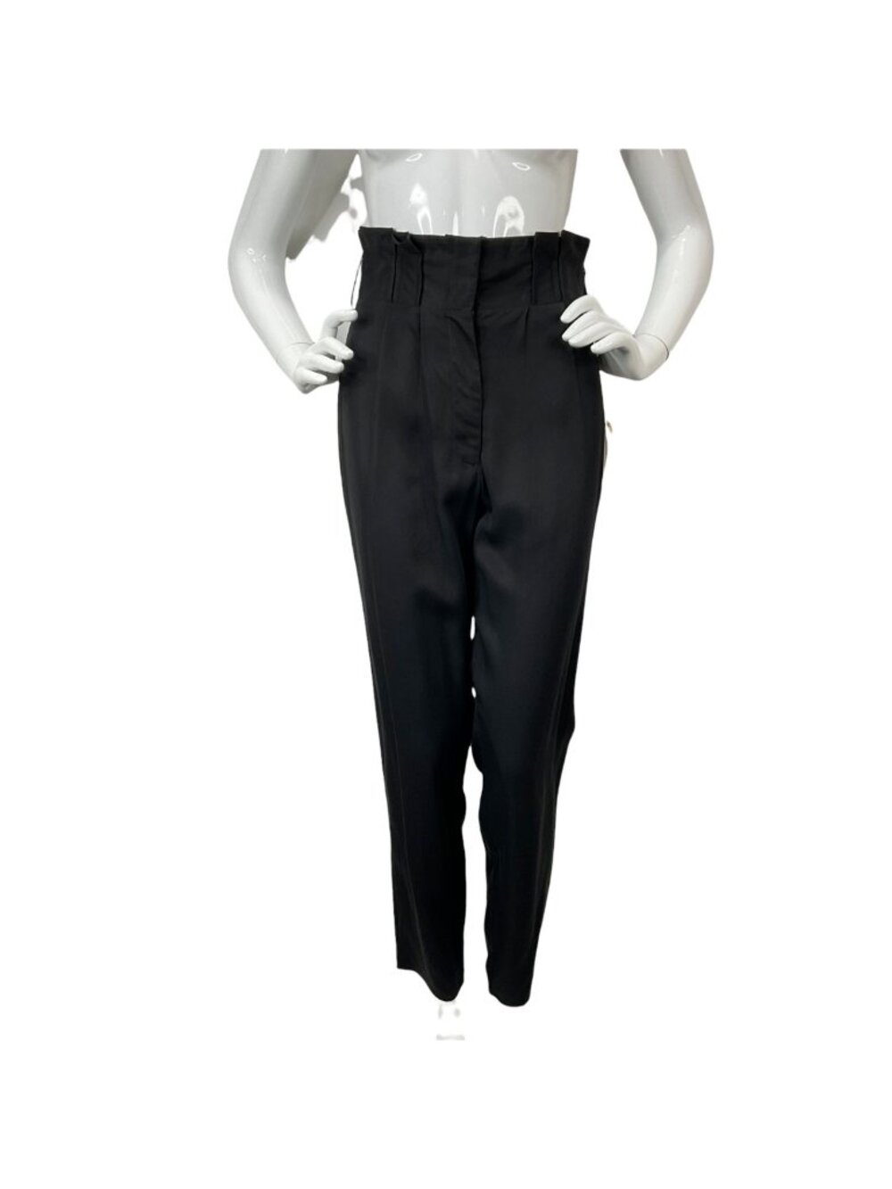 Tularosa Pants Womens Size Small Black Dress Business Paper Bag Waist Nwt $198